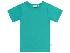 Turkis kortærmet T-shirt i turkis farve fra Petit Piao PP105 turquiose